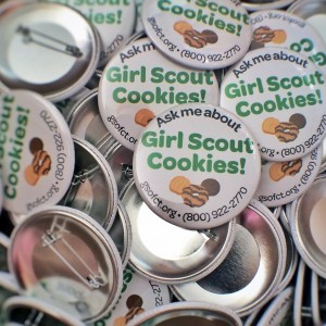 Girl Scout Cookie buttons