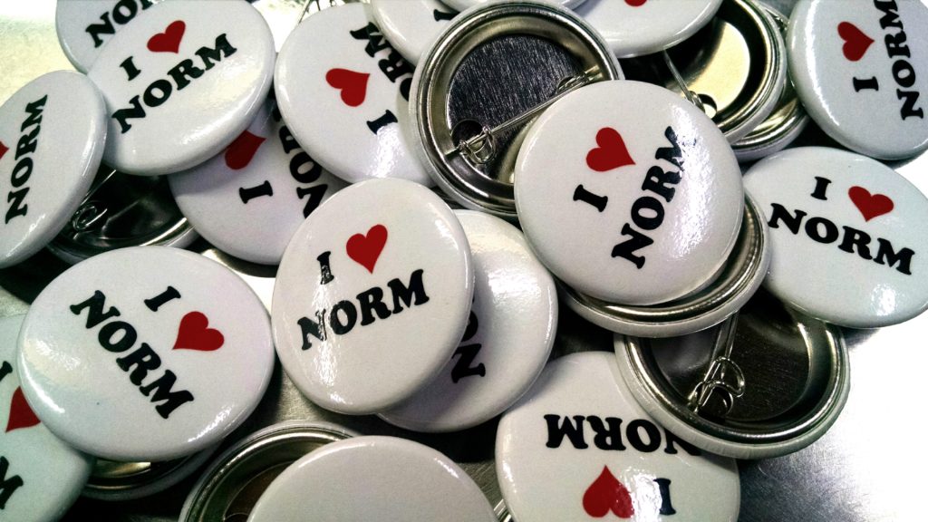 I heart Norm Custom Buttons